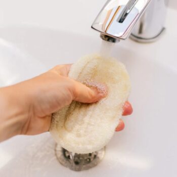 Seifenablage aus Luffa